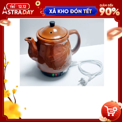 Ấm sắc thuốc Trường An TA 37 Nâu - Siêu thuốc - Siêu điện - Ấm sắc thuốc bằng điện - Dụng cụ nấu thuốc -Hàng Việt Nam chính hãng