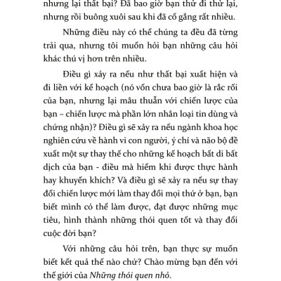 Sách Gieo Thói Quen Nhỏ, Gặt Thành Công Lớn