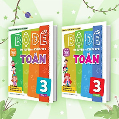 Sách - Bộ Đề Ôn Luyện Và Kiểm Tra Toán Lớp 3 - Combo 2 Tập - Megabook