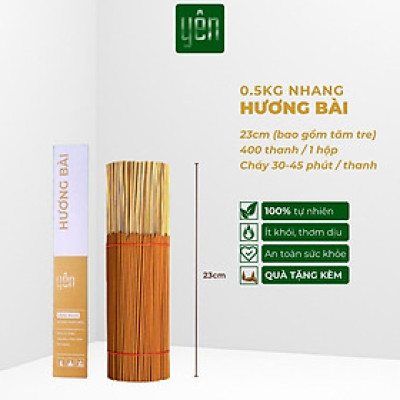 Nhang Hương Bài Sạch 0.5kg Giá Sỉ Loại 23-30-40cm 400-350-250 Thanh Yên 100 % Tự Nhiên Thờ Cúng Thư Giãn