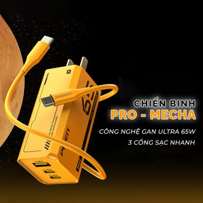 Sạc Nhanh Pisen Pro - Mecha GaNUltra 65W - Pisen CC1200
