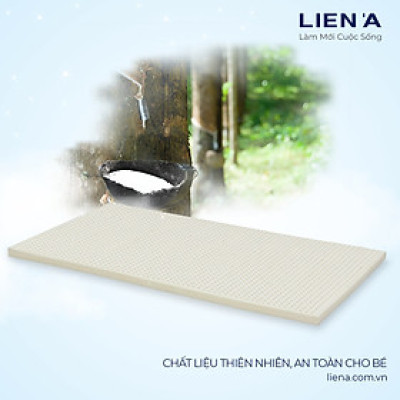 Nệm cao su thiên nhiên em bé Liên Á Bambino + 1 Áo nệm cùng kích thước