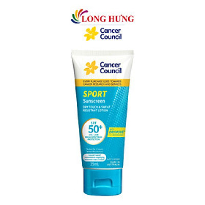 Kem chống nắng dành cho hoạt động thể thao Cancer Council Sport Sunscreen SPF50+ (35ml/110ml) - Hàng chính hãng