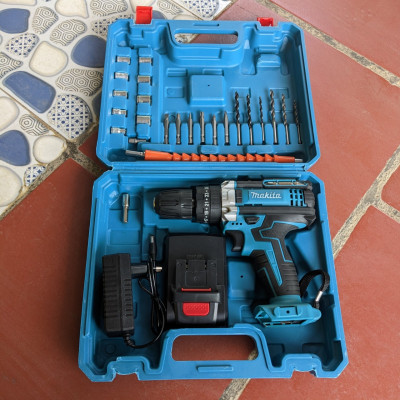 Makita Máy Khoan Pin Cao Cấp - Máy Bắt Vít Lõi Đồng, Đầy Đủ Phụ Kiện Loại Tốt