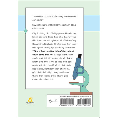 Sách - Tâm Lý Học - Những Thí Nghiệm Não Bộ Chưa Được Tiết Lộ
