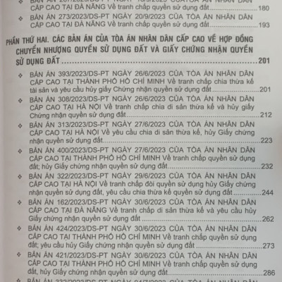 Combo 4 cuốn Tuyển tập các bản án của Tòa án nhân dân cấp cao