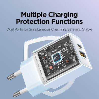 Sạc Nhanh Pisen Quick - Vivid Crystal 30W 1C1A - Màu Trắng