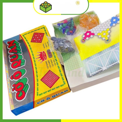 Cờ Ô Quan Hộp Giấy Lớn 5 Trong 1 - Cờ Ô Quan - Cờ Gánh - Cờ Caro - Cờ Vây - Cờ Nhảy Trò Chơi Trí Tuệ