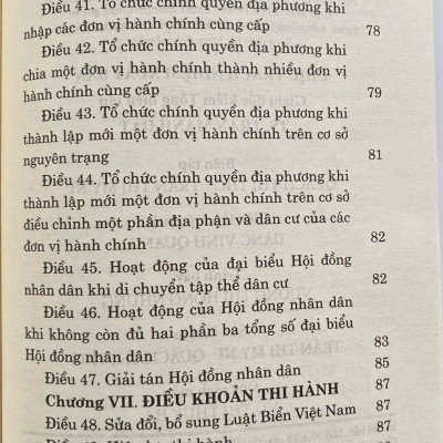 Luật Tổ Chức Chính Quyền Địa Phương 