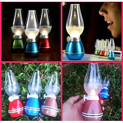 1 ĐÈN LED DẦU ĐIỆN CẢM BIẾN THỔI BẬT TẮT KIỂU CỔ CỰC ĐẸP