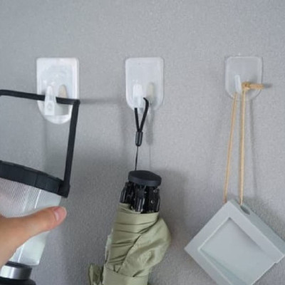 Set 04 móc dính + tuýp keo dán Kokubo Hook size S - Hàng Nội Địa Nhật Bản