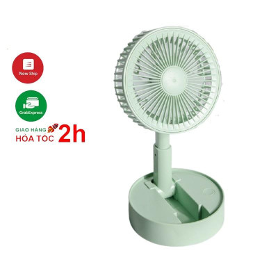 Quạt Mini Tích Điện Để Bàn Super Fan Gấp Gọn Tiện Dụng 3 Cấp Độ Sạc Usb