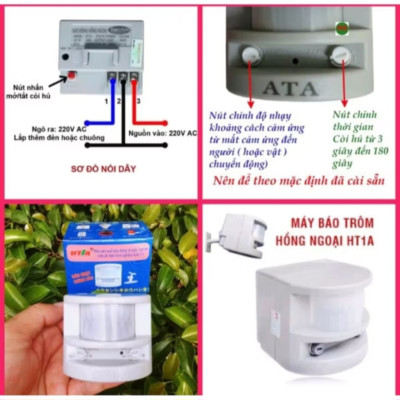 BỘ BÁO ĐỘNG SIÊU CHỐNG TRỘM CẮP HỒNG NGOẠI BẢO VỆ TÀI SẢN NGÔI NHÀ BẠN AN TOÀN