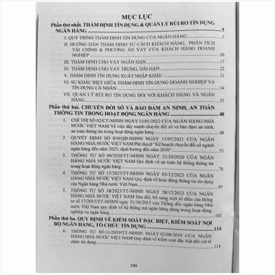 Sách Thẩm Định Tín Dụng – Quy Định Về Quản Lý Rủi Ro và Luật Các Tổ Chức Tín Dụng (V2418D)