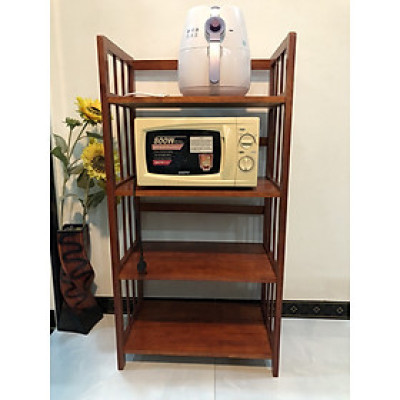 Kệ nhà bếp 4 tầng gỗ tự nhiên VIMOS