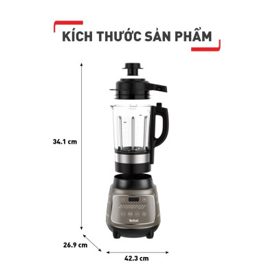 Máy làm sữa hạt, xay sinh tố và nấu đa năng Tefal BL967B66, 1300W, 1.75L - Hàng chính hãng