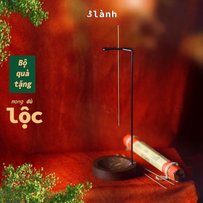 Bộ Quà Tặng Trầm Hương Cao Cấp Lộc 3 Lành Tân Gia Khai Trương Mong An Yên Tài Lộc Phúc Lành Trang Trí Nhà Cửa