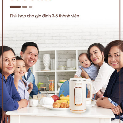 [Hàng Chính Hãng] Máy Làm Sữa Hạt DrHomie AN60 - Phiên Bản Chống Khê, Chống Trào Hàng Đầu Việt Nam - Bảo Hành 12 Tháng