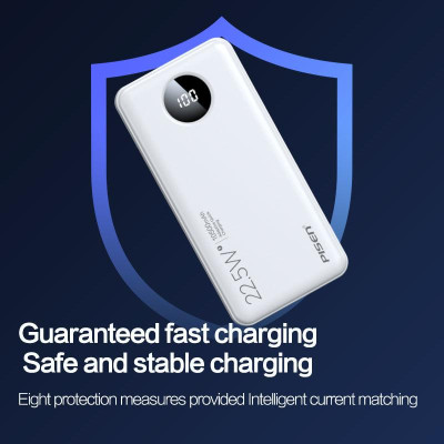 Sạc Dự Phòng Pisen Pro - Power Cube 22.5W 10500mAh - Màu Trắng