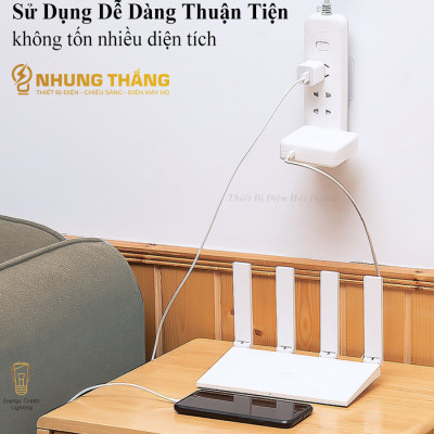 Combo Miếng Dán Tường - Treo Ổ Cắm Điện - Modem Wifi - Giá Đỡ Treo Tường Cố Định Ổ Cắm Điện