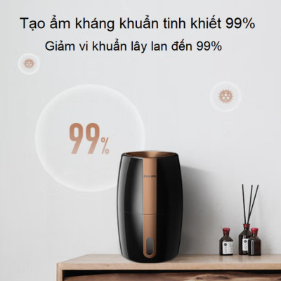 Máy Tạo Độ Ẩm Cao Cấp Philips HU2718/00 Hà Lan, Diện Tích 32㎡, Tích Hợp Hệ Thống Bốc Hơi Tiên Tiến, Công Nghệ NanoCloud - HÀNG NHẬP KHẨU