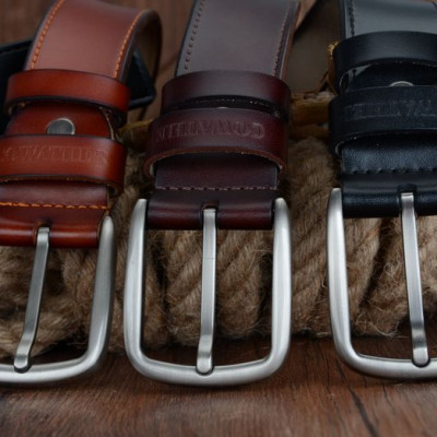 Thắt Lưng Da Bò Chính hãng COWATHER XF013 Nâu Vàng