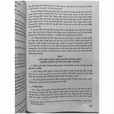 Sách Bình Luận Khoa Học Luật Đất Đai năm 2024 - V2480TP