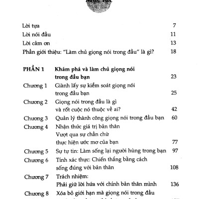 Làm Chủ Giọng Nói Trong Đầu (Tái Bản 2022)