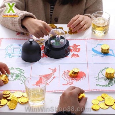 Bộ Máy lắc xí ngầu Beer Club & Xí ngầu uống bia tiếng Việt