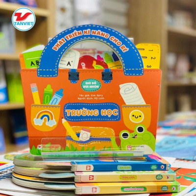 Sách - Phát Triển Kĩ Năng Cho Bé - Giỏ Đồ Vui Nhộn - Trường Học - Tân Việt Books