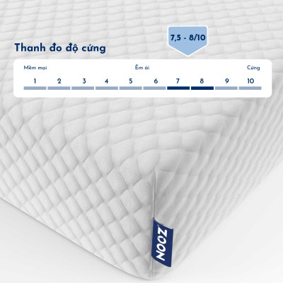 Nệm Foam NOOZ Home Goods  Tiêu Chuẩn CertiPUR-US Với Hai Tầng Foam Nâng Đỡ Ruột Đệm Cao Su Non Vỏ Nệm Tencel