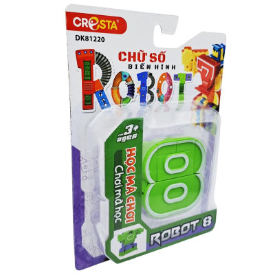 Đồ Chơi Lắp Ráp Biến Hình Robot Chữ Số 8 - Cresta DK81220