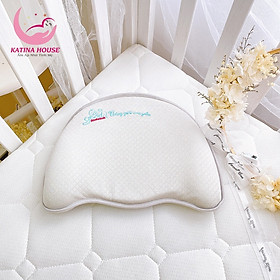 Gối chống bẹp đầu cho trẻ sơ sinh, mềm mại êm ái, giúp định hình đầu cho bé giấc ngủ ngon