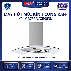 Máy hút mùi kính cong 900mm KAFF KF-GB983N - Hàng Chính Hãng