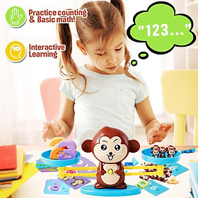 Đồ Chơi Toán Học  Đơn Bộ Đồ Chơi Con Khỉ Học Toán Cân Bằng Thông Minh Cho Bé