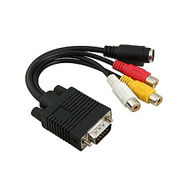 CÁP CHUYỂN VGA SANG AV, SVIDEO, COMPONENT - Hàng Nhập Khẩu