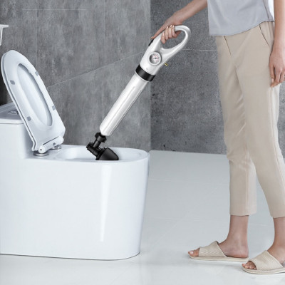 Dụng Cụ Thông tắc Cống, Bồn Cầu Bằng Khí Nén Áp Lực Siêu Mạnh Tặng Kèm Bơm - Hàng Nhập Khẩu