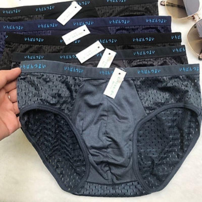 Hộp 5 quần lót tam giác - Quần Sịp Nam thông hơi thoáng khí kháng khuẩn xuất Nhật