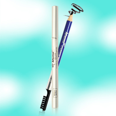 Chì vẽ mày sắc nét Aroma Eyebrow Pencil Hàn Quốc No.11 Balck tặng kèm móc khoá