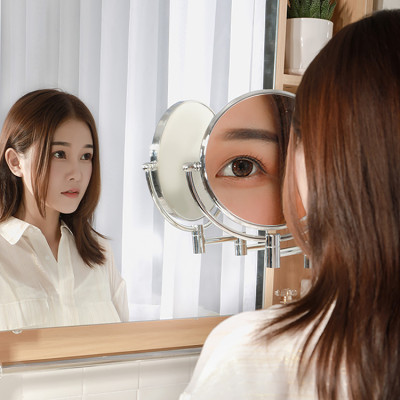 Siêu phẩm mặt gương xoay phóng đại 360 độ dùng để trang điểm, cạo râu trong phòng ngủ, phòng tắm