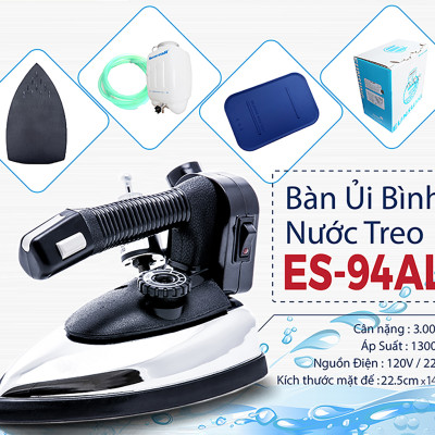 Bàn ủi hơi nước bình treo công nghiệp ES-94AL Silver Star - Hàng chính hãng