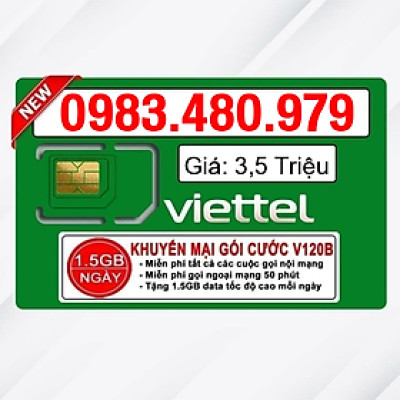 Sim Viettel số đẹp - Hàng chính hãng - 0983.480.979
