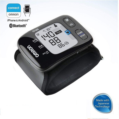 Máy đo huyết áp cổ tay Omron HEM-6232T thiết kế siêu nhỏ, kết nối bluetooth, trang bị các tính năng cao cấp nhất