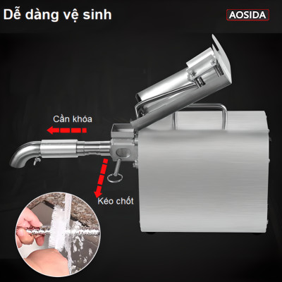 Máy ép dầu thực vật nóng và lạnh thương hiệu cao cấp AOSIDA 888A - Công suất cực đại: 1000W - Hàng Nhập Khẩu