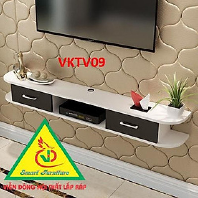 Kệ ti vi treo tường VKTV09A ( KT 120x20x24cm) - Nội thất lắp ráp