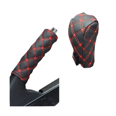 Bộ 2 Cái Bọcc Cần Số &Tay Phanh Ô Tô– Da PU Sang Trọng, Mẫu Mới Đẹp Chuẩn , đèn trợ sáng