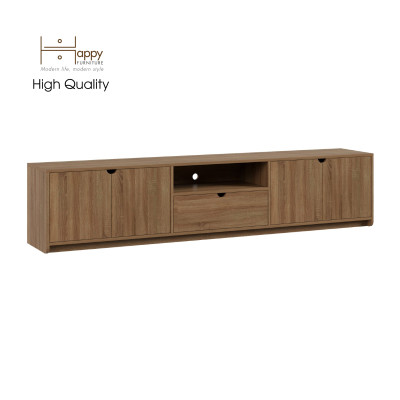 [Happy Home Furniture] CIRCLE , Kệ TIVI 4 cánh mở - 1 ngăn kéo , 220cm x 40cm x 48cm ( DxRxC), KTV_019