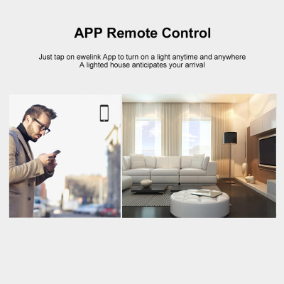 Bảng điều khiển tiêu chuẩn SONOFF T2US3C-TX 3 gang công tắc đèn tường WiFi thông minh 433MHz điều khiển từ xa RF 