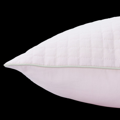 Gối chần bông, ruột gối đầu cho người nằm thấp Cloudy NIN House 48x74cm microfiber nhiều màu Quilted Pilllow