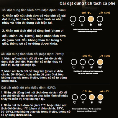 Máy pha và xay cà phê bán tự động 3 trong 1 Espresso, Cappuccino, Latte. Kết hợp 20 chế độ xay. Thương hiệu Mỹ cao cấp HiBREW - H20. HÀNG CHÍNH HÃNG